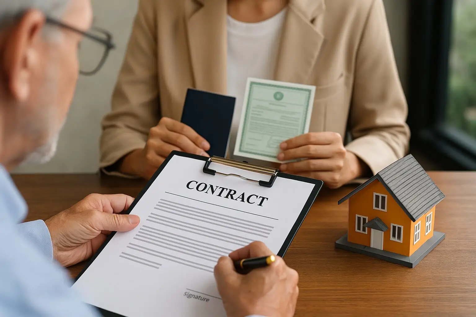 Firma del contratto per comprare casa a Hurghada con Vivere Hurghada