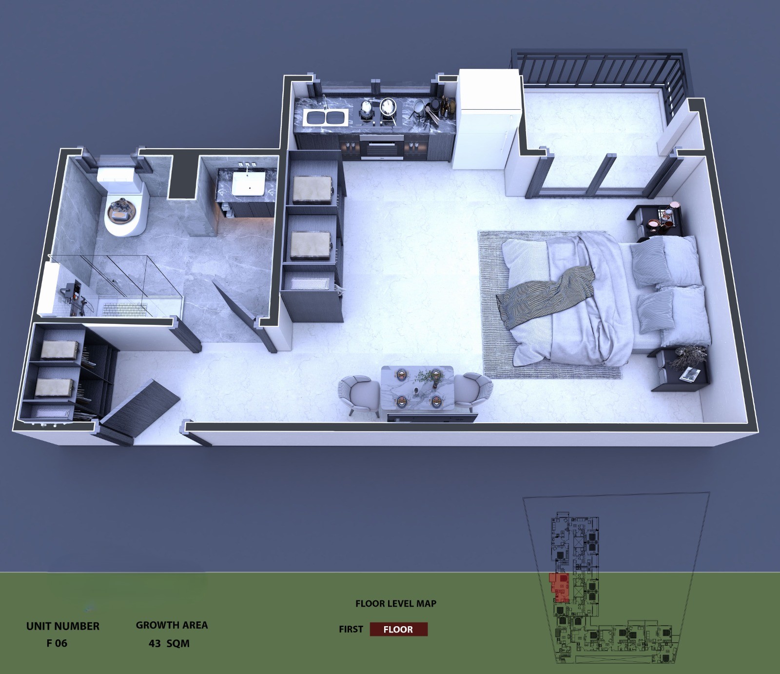 Almaza Suites (7) monolocale