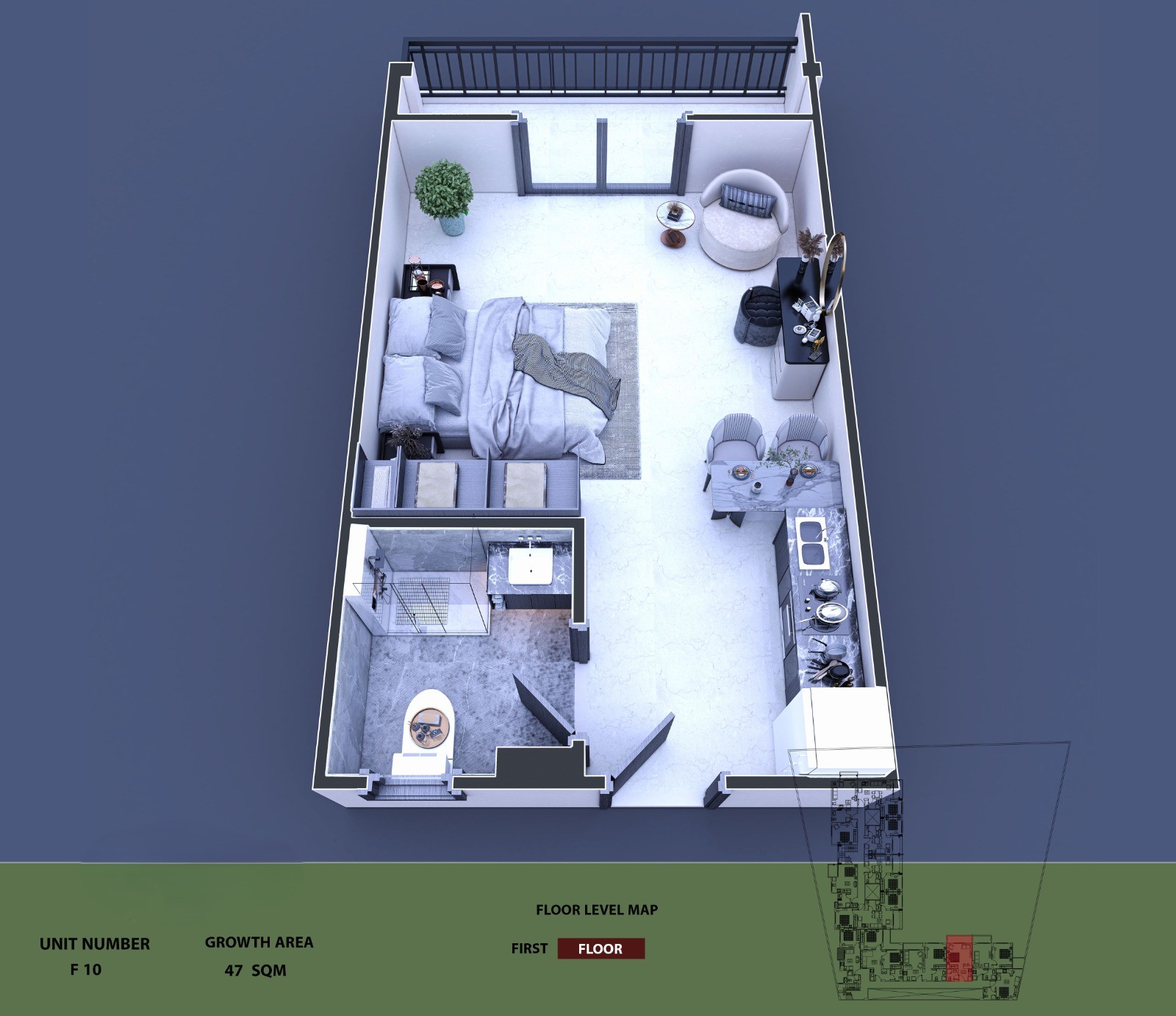 Almaza Suites monolocale (3)